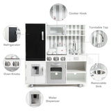 NNECW Large Wooden Kids Play Kitchen Set Toy