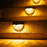 NNETM Twinkling Festive Glow: Christmas Solar Fence Lights 4-Pack