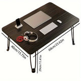 NNETM Foldable Wire Foot Study Desk - Black