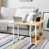 NNECW L-Shape 360 Rotating Computer PC Desk Corner Table