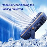 NNETM Large Battery Dual Motor Portable Fan - Blue