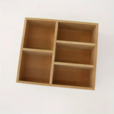 NNETM Exquisite Applique Drawer Box Storage - Wood Color