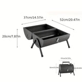 NNETM Portable Mini BBQ Grill - Foldable Outdoor Barbecue Stove