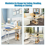NNECW L-Shape 360 Rotating Computer PC Desk Corner Table