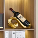 NNETM Resin Simple Spiral Wine Rack - Gold