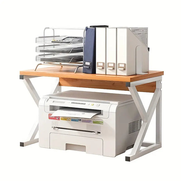 NNETM K-Type Desktop Printer Storage Rack - Multi-Layer Floor-to-Floor Cabinet