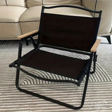 NNETM Outdoor Portable Folding Chair - Black