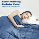 NNECW 9 kg Luxury Cooling Weighted Blanket for Quality Sleep-Blue
