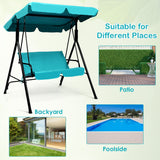 NNECW Loveseat Patio Canopy Swing Chair with Soft Cushion for Outdoor