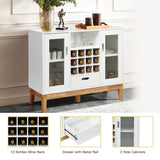 NNECW Wine Cabinet Sideboard with 12 Bottle Wine Rack for Kitchen