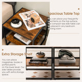 NNECW Set of 2 Industrial Coffee Tables for Living Room Bedroom Hallway