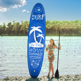 NNECW 335 x 76 x 16cm Inflatable Stand Up Long Surf Paddle Board
