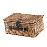 NNEIDS Picnic Basket Set 4 Person Willow Baskets Deluxe Outdoor Travel Camping Travel