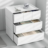 NNETM Stackable Bedroom Bedside Drawer Organizer - White (1pc)