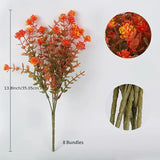 NNETM Vibrant Artificial Fall Flowers - Set of 4