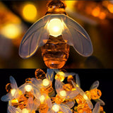 NNEIDS Solar Bee String Lights