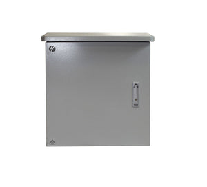 NNEIDS 18RU 600mm Wide x 600mm Deep Grey Outdoor Wall Mount Cabinet. IP65