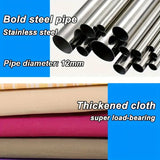 NNETM 3-Column Floor Standing Cloth Wardrobe | Large Capacity Storage Organizer(Burgundy)