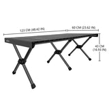 NNETM Portable Aluminum Folding Table with Carrying Bag