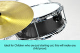NNEDPE Children's 4pc Drum Kit - Black