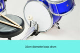 NNEDPE Children's 4pc Drum Kit - Blue