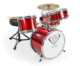 NNEDPE Children's 4pc Drum Kit - Red