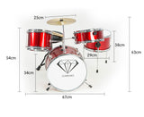 NNEDPE Children's 4pc Drum Kit - Red