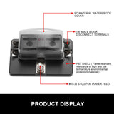NNEDSZ 4pcs 4 Way Blade Fuse Box Block Holder LED Indicator Light 12V/24V Car Marine