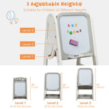 NNECW Erasable Magnetic Whiteboard with Adjustable Height