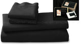 NNEDPE Black Cotton microfibre 1000TC 4pc Queen sheet set