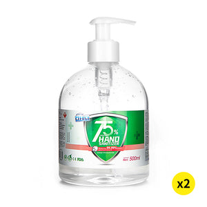 NNEIDS 2x Hand Sanitiser Sanitizer Instant Gel Wash 75% Alcohol 500ML