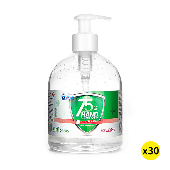 NNEIDS 30x Hand Sanitiser Sanitizer Instant Gel Wash 75% Alcohol 500ML