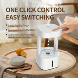 NNETM Levitating Plant Water Drop Humidifier - 580ML Cool Mist, Anti Gravity Design, USB Powered, Nightlight
