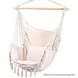 NNETM Nordic Style Cotton Hammock Chair Swing