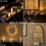 NNETM 1-Pack Simulated Birch Branch Lights - 4.92ft, 45 Light Beads