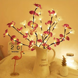 NNETM 1pc-20 LED White Willow Branch Lights