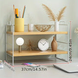 NNETM Desktop Shelf Organizer with Multi-layer Design