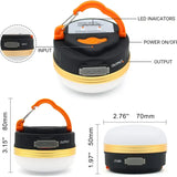 NNETM Portable Rechargeable LED Camping Lantern with Magnetic Base