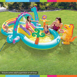 NNEDPE Intex 57135NP Dinoland Play Centre Inflatable Kids Pool with Slide