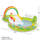 NNEDPE Intex 57154NP Inflatable Garden Kids Play Centre Water Slide Pool