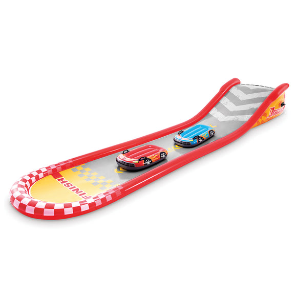 NNEDPE Intex 57167NP Racing Fun 5.6m Outdoor Water Slide with Body Boards