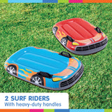 NNEDPE Intex 57167NP Racing Fun 5.6m Outdoor Water Slide with Body Boards