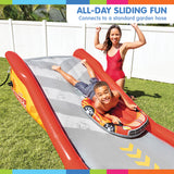 NNEDPE Intex 57167NP Racing Fun 5.6m Outdoor Water Slide with Body Boards