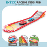 NNEDPE Intex 57167NP Racing Fun 5.6m Outdoor Water Slide with Body Boards