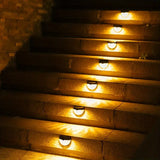 NNETM Illuminate Your Holidays: 4-Pack Solar Fence Lights for Festive Deck Decoration