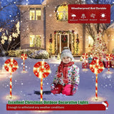 NNETM Luminous Lollipops: Festive Christmas Garden Lights Set