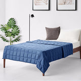 NNECW 9 kg Luxury Cooling Weighted Blanket for Quality Sleep-Blue