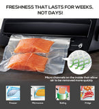 NNEIDS 3x Vacuum Food Sealer Bag Bags Foodsaver Storage Saver Seal Commercial Heat Roll
