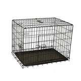 NNEIDS Pet Dog Cage Crate Metal Carrier Portable Kennel With Cover 36"