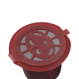NNEIDS 10x Refillable Reusable Coffee Filter Capsules Pods Pod for Nespresso Machine Red